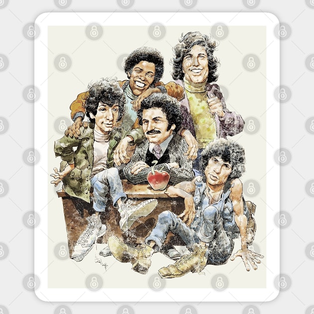 Welcome Back, Kotter and the Sweathogs Gang - Authentic Distressed Sticker by offsetvinylfilm